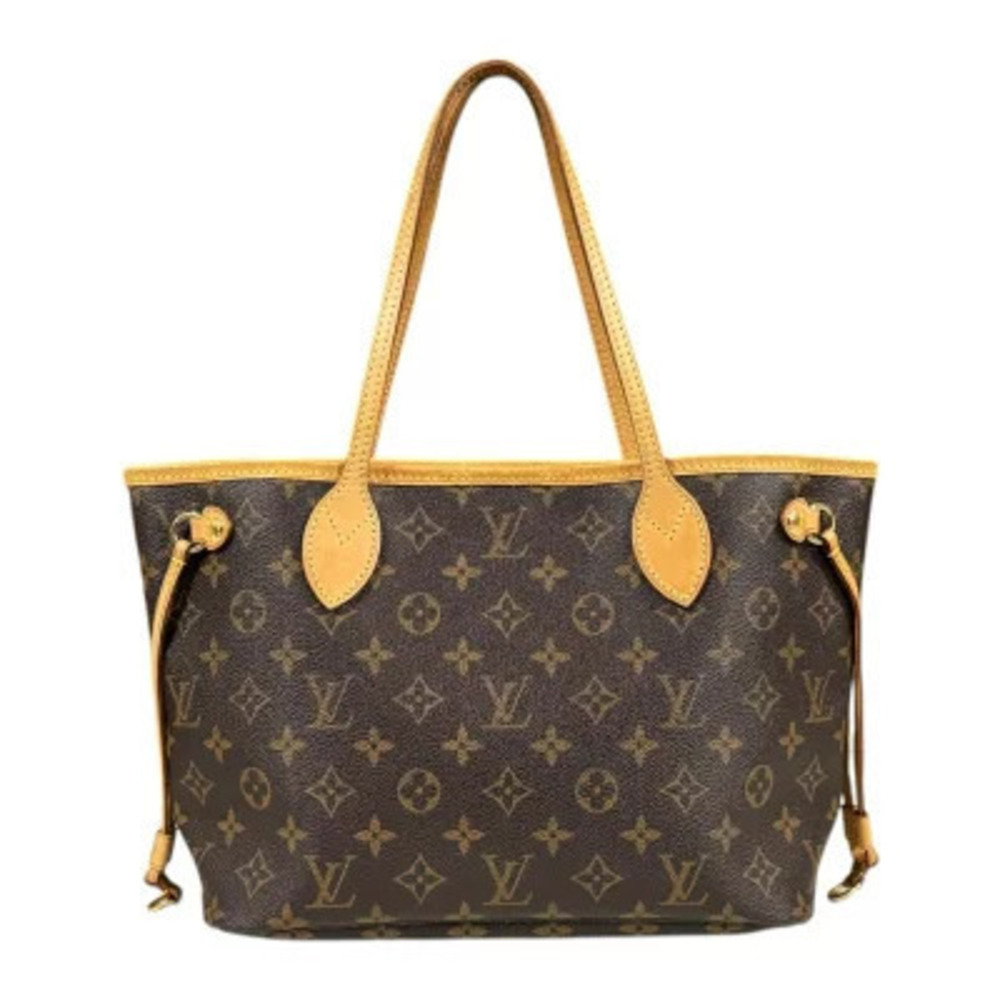 Louis Vuitton Neverfull Monogram Tote Bag Canvas Brown